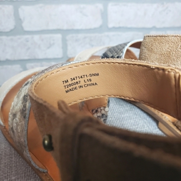 FRYE & CO. EVIE 2 Band Sandal Flats Size 7 - Picture 7 of 12